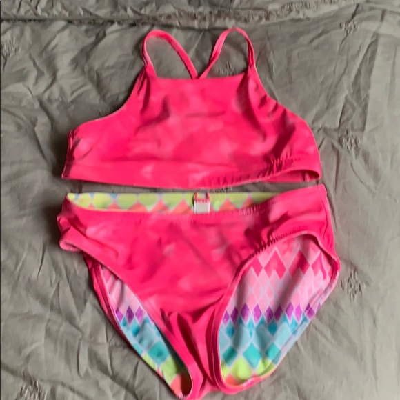 justice reversible swim suit(make offers!!!) - Picture 2 of 4